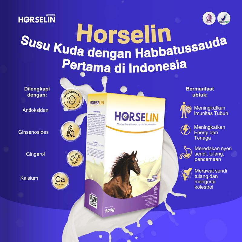 Susu Kuda HORSELIN 1 BOX 200gr - Susu Sendi Untuk Tulang & Syaraf Kejepit 2