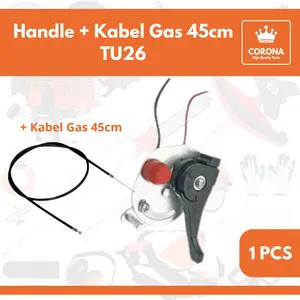 Paket Handle Gas Assy + Kabel Gas 45 CM TU26 Komplit Handel Mesin Sprayer Semprot Hama 2tak 777 767