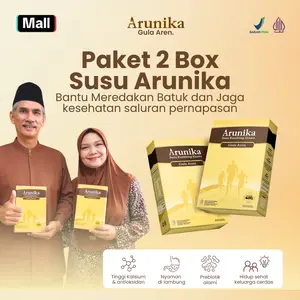2 Box Arunika Susu Kambing Etawa Gula Aren 1600gr Bantu Melancarkan Masalah Sesak Nafas & Redakan Batuk