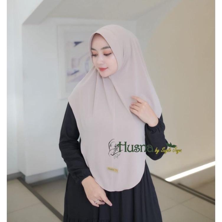 Hijab Ped Marwah Dewasa Husna Jersey Premium nyaman panjang muslim instan kerudung wanita Lembut Variasi Oval Khimar 6