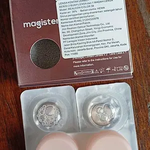 【COD】Magister OMG Softlens Minus 14-14.5mm(0.00 s/d -6.00) Sepasang Lensa kontak KadarAir 38% Soflens minus Soflen minus ContactLens Eye Brown