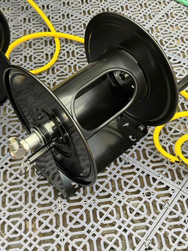 [Kèm dây cấp nước bên hông] Bộ Khung rulo cuộn dây cao áp C0004-99 thép carbon rulo trục inox 304 cuộn ống nước dây rửa xe TREO TƯỜNG tiện lợi 9