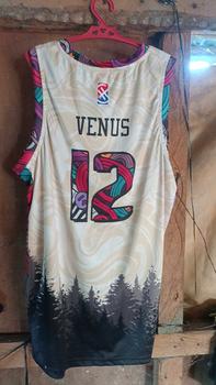 Product Review of 319 HISGRACE FULL SUBLIMATION JERSEY CREAM COLORFUL PINE TREES COMBINATION BASKETBALL JERSEY PRO CUT CUSTOMIZE JERSEY from E**o 1