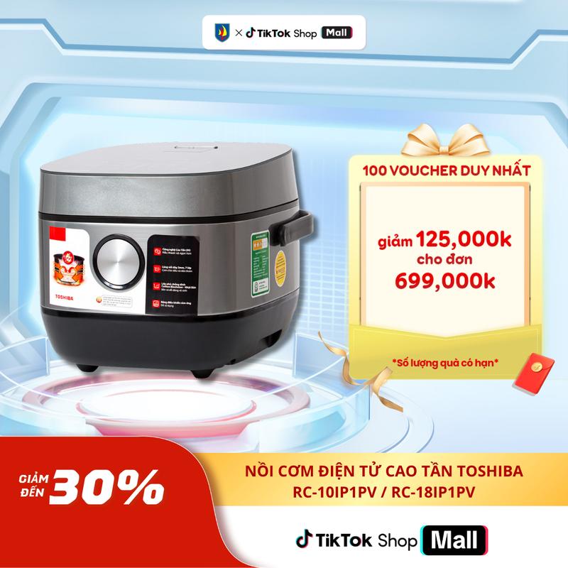  Nồi Cơm Điện Tử Cao Tần Toshiba RC-10IP1PV RC-18IP1PV - Hàng Chính Hãng - Bảo Hành 12 Tháng 