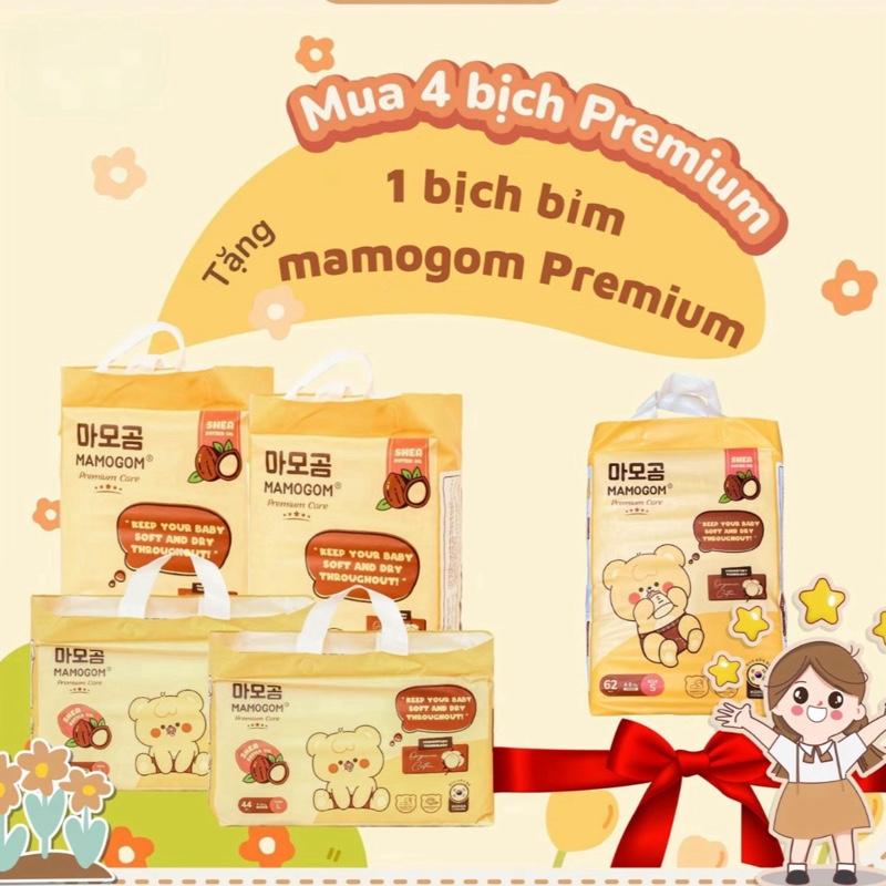   Mua 4 tặng 1   Combo 5 bịch bỉm MAMOGOM Premium Care cho bé Vải Cotto 