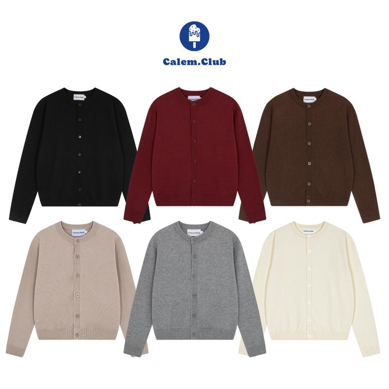  Calem.Club - Áo khoác Cardigan SIMPLE Ver 1 chất len mịn Premium form unisex nam nữ thu đông phong cách hàn quốc 
