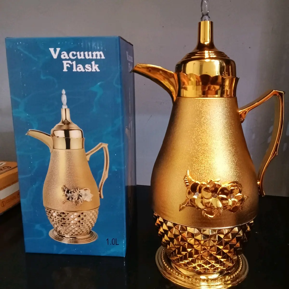Termos Arab motif Aladin Kuning Plastik Vacuum
