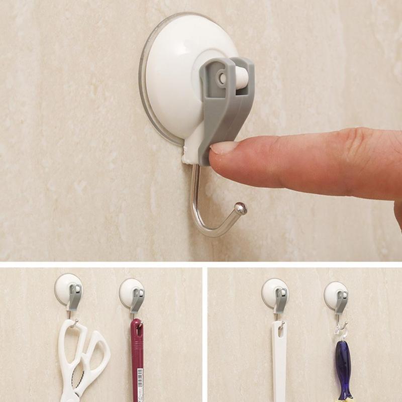 Product Introduction of 2x Strong Hooks Vacuum Holder Bathroom Kitchen Toilet Suction Wall Hook Suction Heavy Load Bearing 2kg Rack Cup Sucker For Kitchen 31