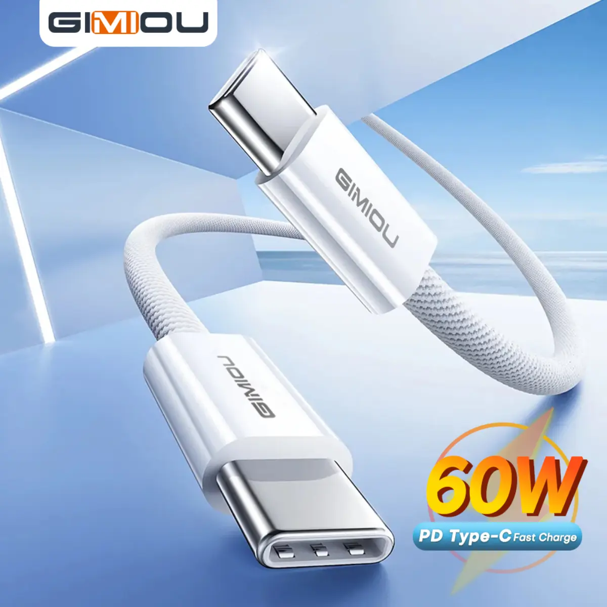 Cáp Sạc GIMIOU USB C, Dây Sạc Nhanh Pd Bện Loại C Cho 15/15 Plus/15 Pro/15 Pro Max/Macbook/ Galaxy S23/S22 Ultra/Laptop/Máy Tính Bảng/Switch cáp  sạc