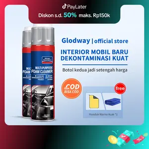 【Beli Satu Gratis Satu】Glodway Pembersih interior multifungsi / pembersih busa ajaib untuk interior mobil, sepeda motor, sepatu, sofa / 2 botol * 650ml