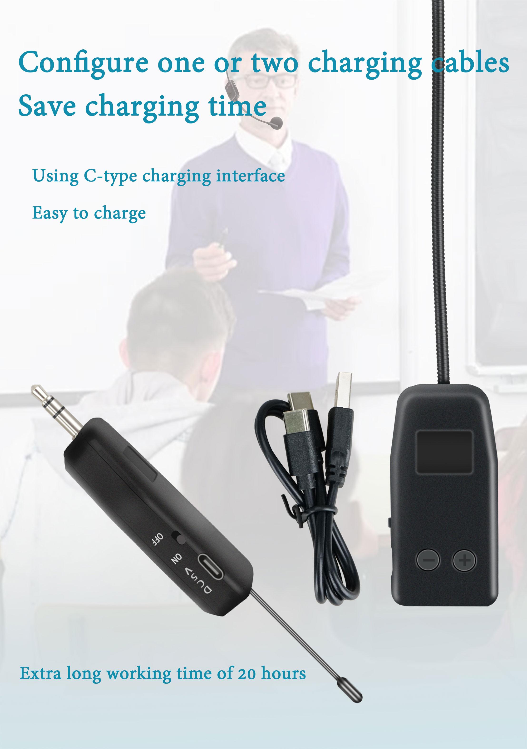 mic wireless karaoke suara jernih original murah 2.4g mikrofon tanpa kabel headset microphone bando imam masjid Menerima jarak 20 meter Dapat menyesuaikan volume