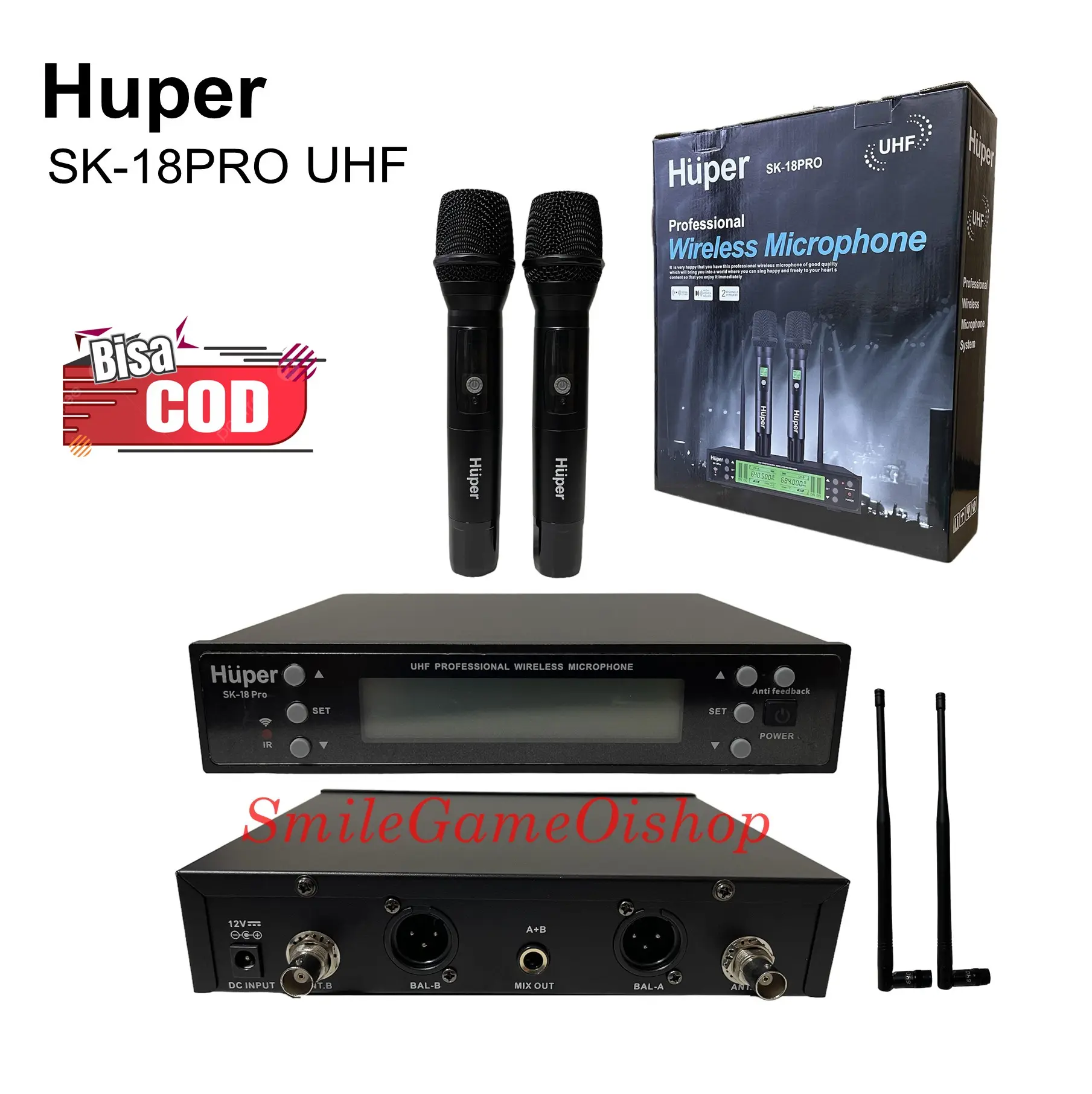 Huper Mic SK-18pro - Microphone Huper SK18pro - Mic Huper SK18PRO Wireless Mik