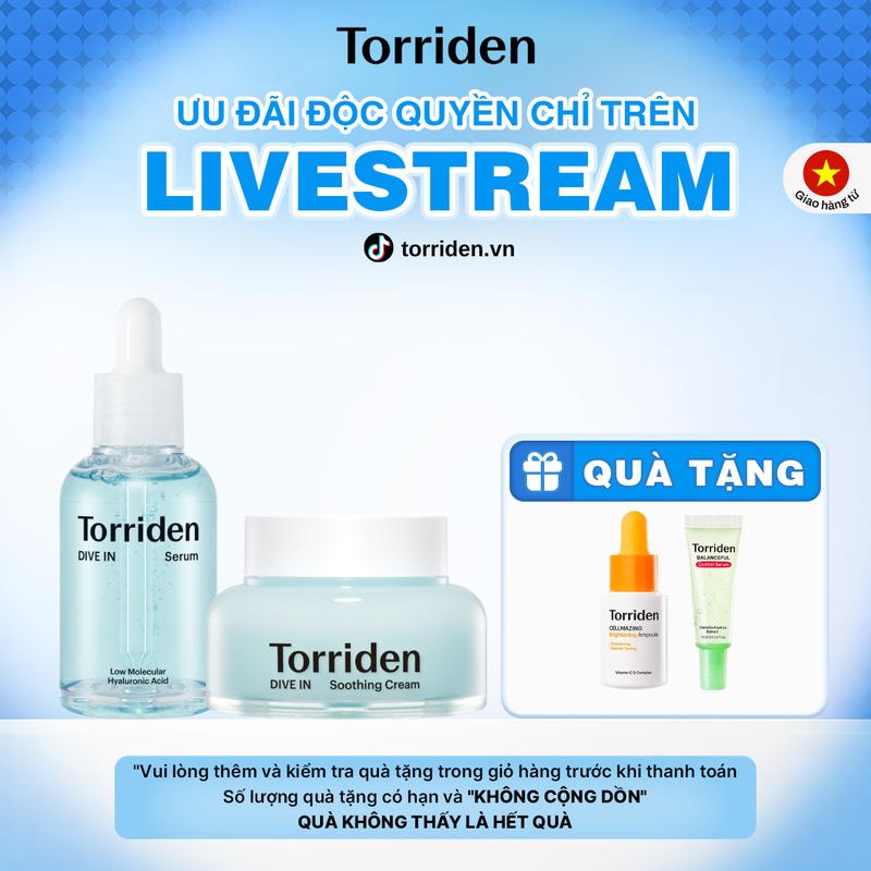 Set Best Seller Serum HA Kem gel dưỡng HA Torriden 5D Hyaluronic Acid phân tử…