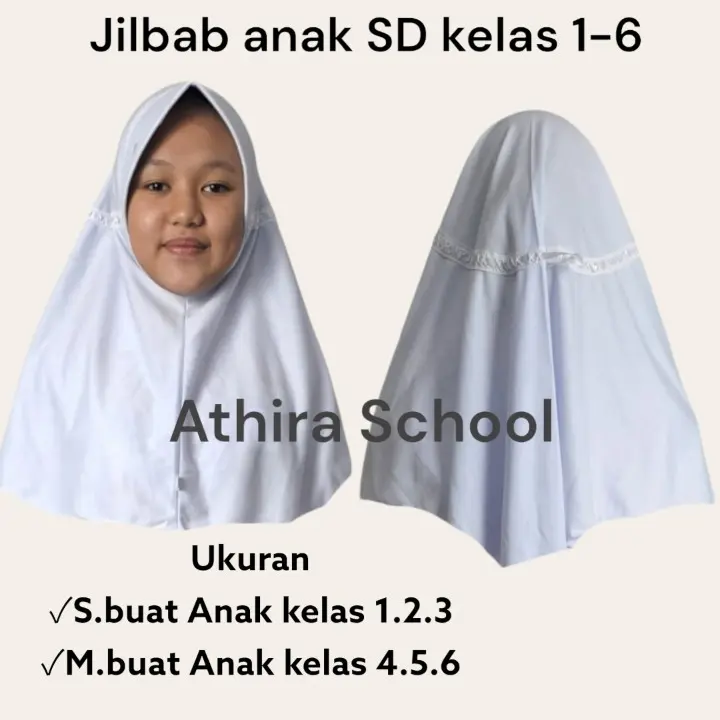 Seragam Sekolah SD merah putih Perempuan  Rok Panjang Baju Lengan Panjang Setelan 6
