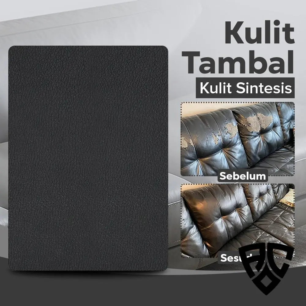 Stiker Tambal Sofa Kulit Sintetis Self Adhesive Leather Repair Patch 30x25cm
