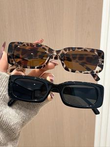 Gafas de sol vintage rectangulares multicolores para mujer, perfectas para uso diario, conducir, pescar y actividades recreativas al aire libre