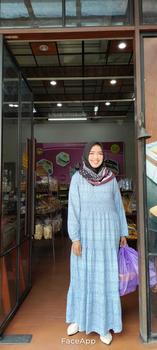 Product Review of Humaira Dress - Nameera Style - Abaya One Set, Batwing, Bahan Jersey, All Size, Busui Friendly from G**a 0