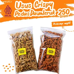 USUS CRISPY PEDAS DAUN JERUK 250 GRAM