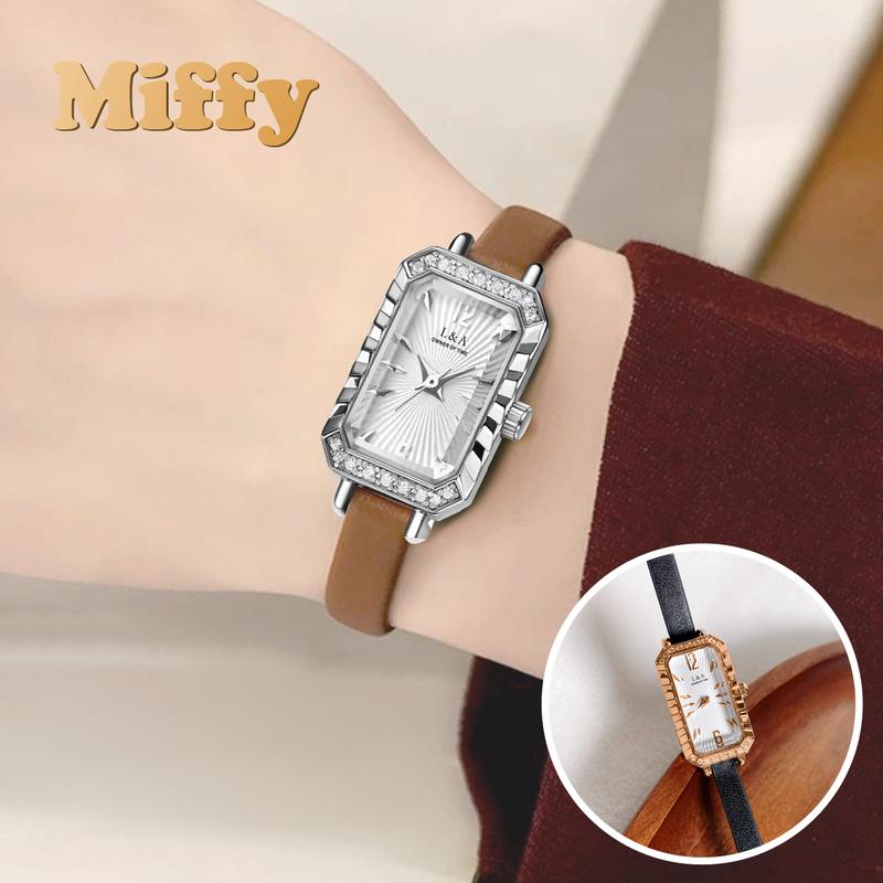 Miffy - Jam Tangan Wanita Kecil Elegan Jam Tangan Analog Akses Diamond Fashion Watch 1