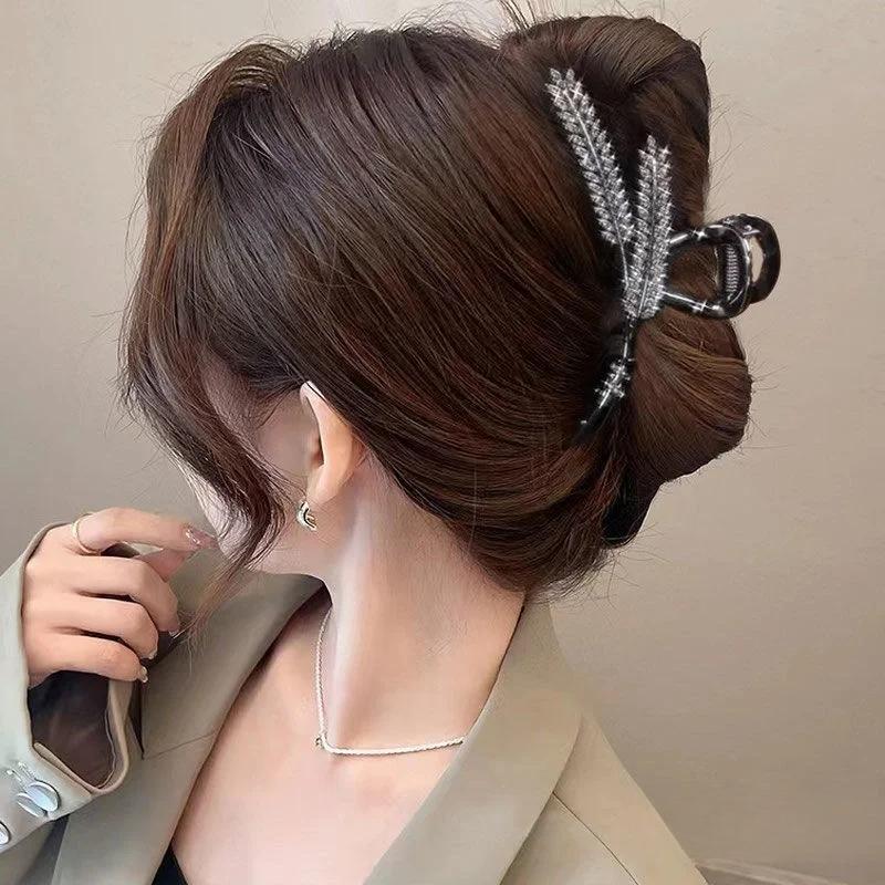 Product Introduction of Kẹp Tai Lúa Mì VANNO, Thiết Kế Cao Cấp Thanh Lịch, Kẹp Tóc Cô Gái Cao Cấp, Thích Hợp Để Đồ Trang Trí Ngày Lễ, Kẹp Cá Mập, Làm Đẹp, Phụ Kiện Tóc, [Thanh Toán Khi Nhận Hàng] 6