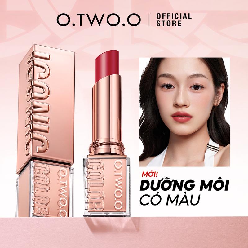 O.TWO.O Son Môi Satin Dưỡng Ẩm Cao Cấp Satin Sang Trọng Nhẹ Và Dưỡng Ẩm, Tạo Màu Sắc Bóng Bật Mắt Lâu Trôi, Màu Sắc Rộng Rãi