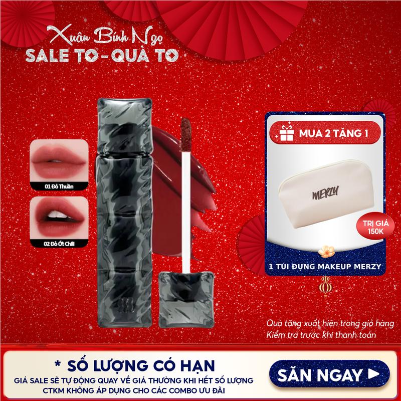   SON PHAO  Son Kem Lì Bền Màu Merzy Puffer Velvet Tint 