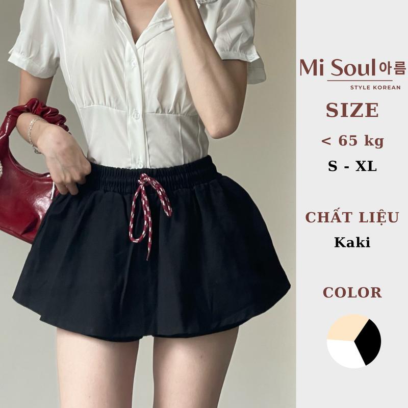 Quần Váy Nữ Cạp Chun Dây Rút MiSoul BigSize Váy Thể Thao Xòe Che Khuyết Điểm Tốt 462