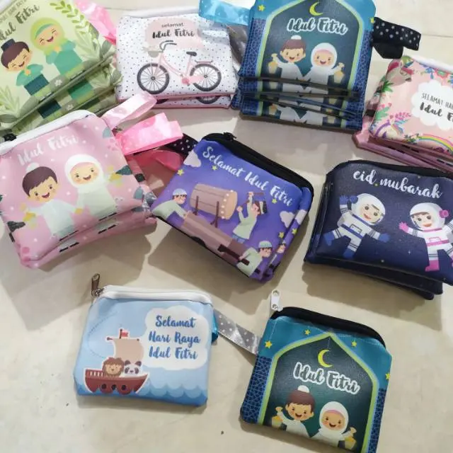 12 PCS DOMPET KOIN KOTAK LEBARAN GEMOY Uang 4