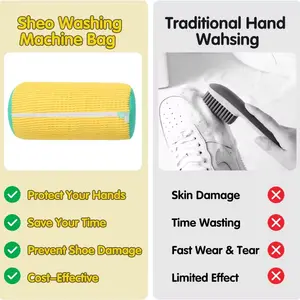 Washing Shoes Bag Cotton Laundry Shoes Protector Fluffy fibers Polyester Friendly Anti-Deformation Shoes Clothes Organizer