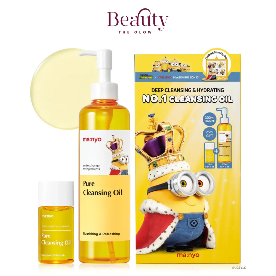 [Ma:nyo] Factory Pure Cleansing Oil - 300ml+25ml (Minions keyring Limited Edition)