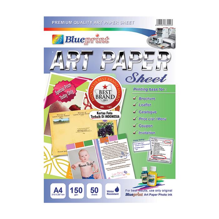 Gambar Blueprint AP-A4150 Art Paper Sheet A4 dari Palugada Online Hyperwebstore Kota Administrasi Jakarta Pusat Tokopedia