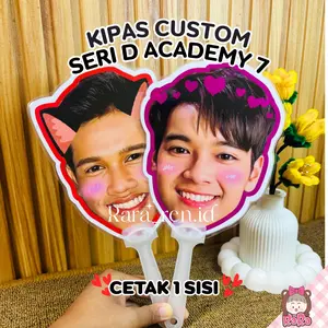 KIPAS CUSTOM SERIES D ACADEMY 7 KIPAS CUSTOM LAMINATING ANTI AIR KPOP/IDOL/PRODUK/KONSER/ULTAH/KADO WISUDA