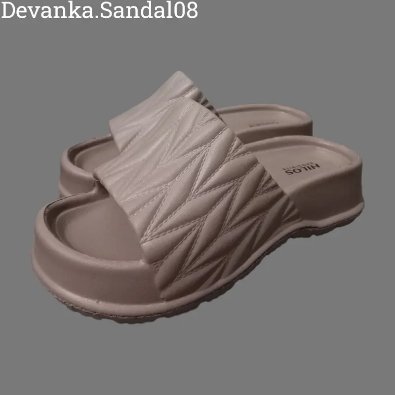 Sandal Wedges Wanita Karet Eva Ringan Empuk Dan Nyaman Di Pakai Model Kekinian 5