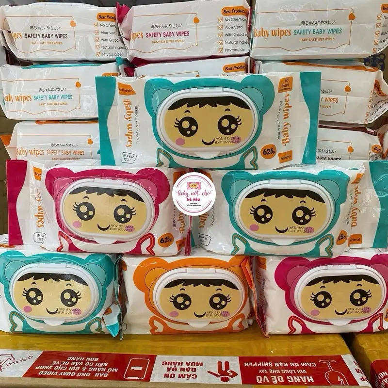 M3-[Trợ Giá] THÙNG 1O bịch GIẤY ƯỚT 625gram Siêu To không mùi ,không chứa cồn an toàn cho TRẺ nhỏ (cân nặng thực tế +-5% nước)