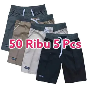 HEMAT 50 DAPAT 5 celana pendek anak POLOS karakter usia 2-12 tahun Anak-Anak Katun