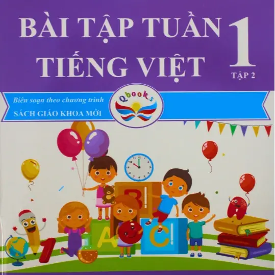 Sách - Combo Bài Tập Tuần, Đề Kiểm Tra Toán - Tiếng Việt Lớp 1 - Học Kì 2 - Cánh Diều (4 cuốn) 3