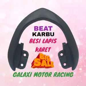 BEHEL JOK BELAKANG BEAT KARBU KVY BEAT LAMA BAHAN BESI LAPIS KARET KUALITAS ORI Motorcycle Motor