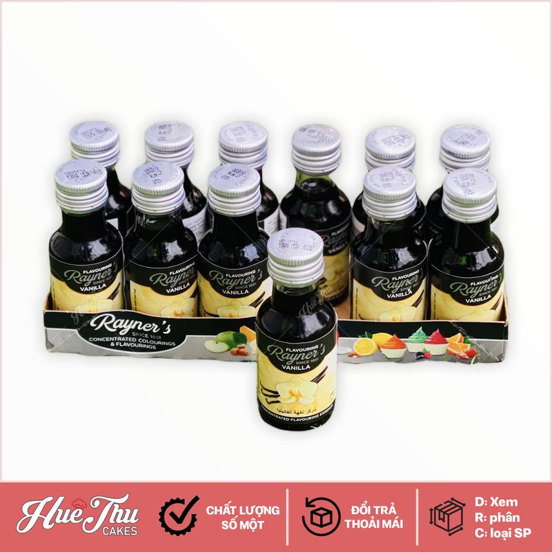 Hương Vani Rayner's 28ml - Hương Vanilla sử dụng làm bánh kem thực phẩm