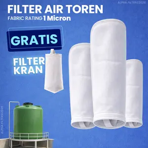 Promo Filter Toren GRATIS Filter Kran Air Penjernih Air Keruh Polyester Premium 1 Mikron Water Purifier saringan toren agar jernih