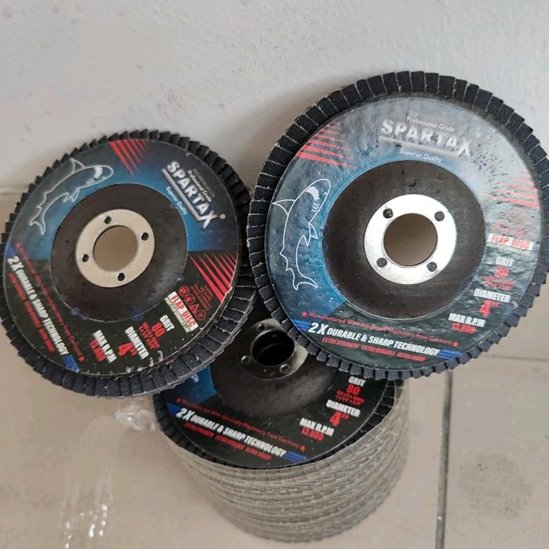 spartax 4 inch Flap DISC GRIT 60 mata gerinda poles 4" 1