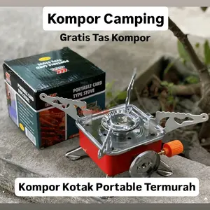 Kompor Camping Kotak Portable Stove Murah