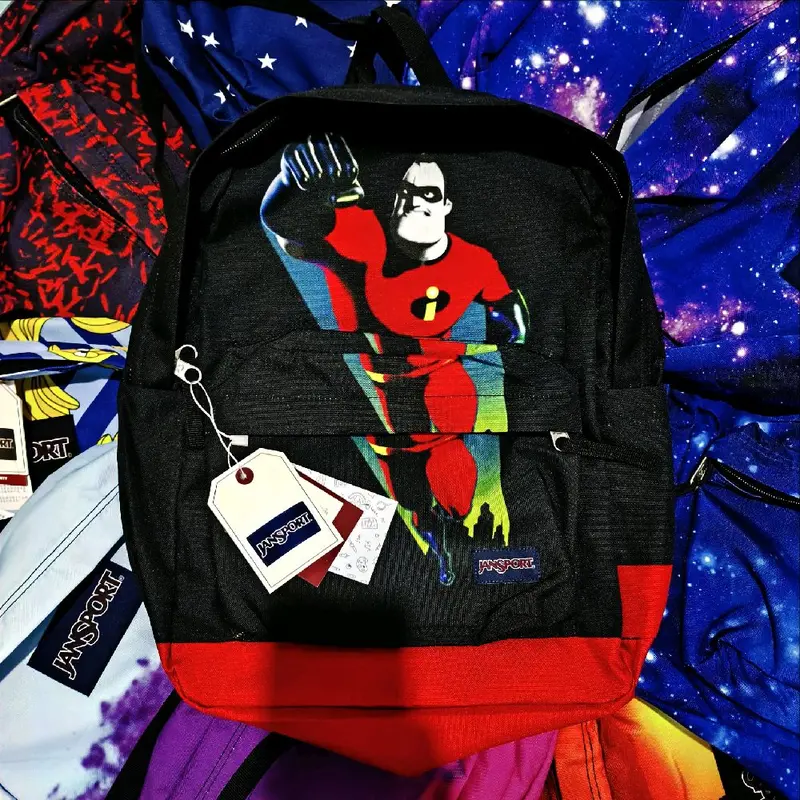 TAS SEKOLAH JANSPORT RED INCREDIBLE FULL EMBOS Shop Tokopedia