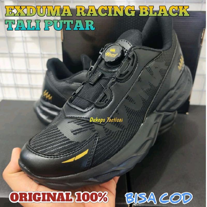 SEPATU EXDUMA SPARCO HITAM TALI PUTAR SOL BARU 2024 ORIGINAL SNEAKERS Shoes 1