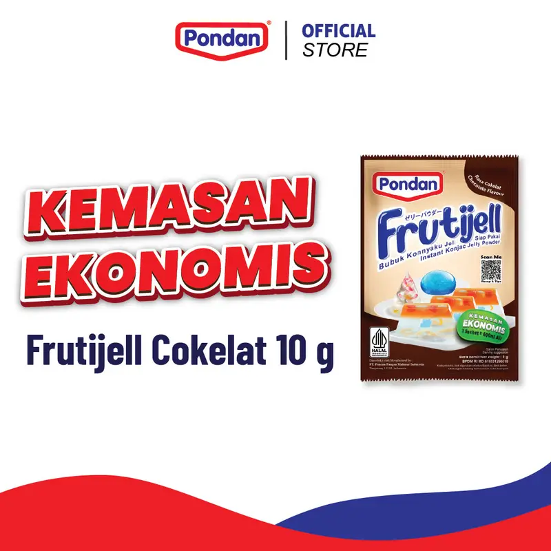 (DISKON 50%) Pondan Frutijell 6g Jeli Kemasan Ekonomis jelly 2