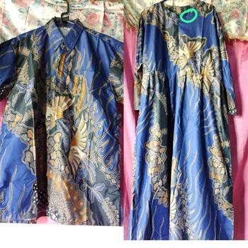 Product Review of Maura Couple / Couple Gamis Kemeja Pria Lengan Pendek Baju Ibu Batik Muslim from A** 3