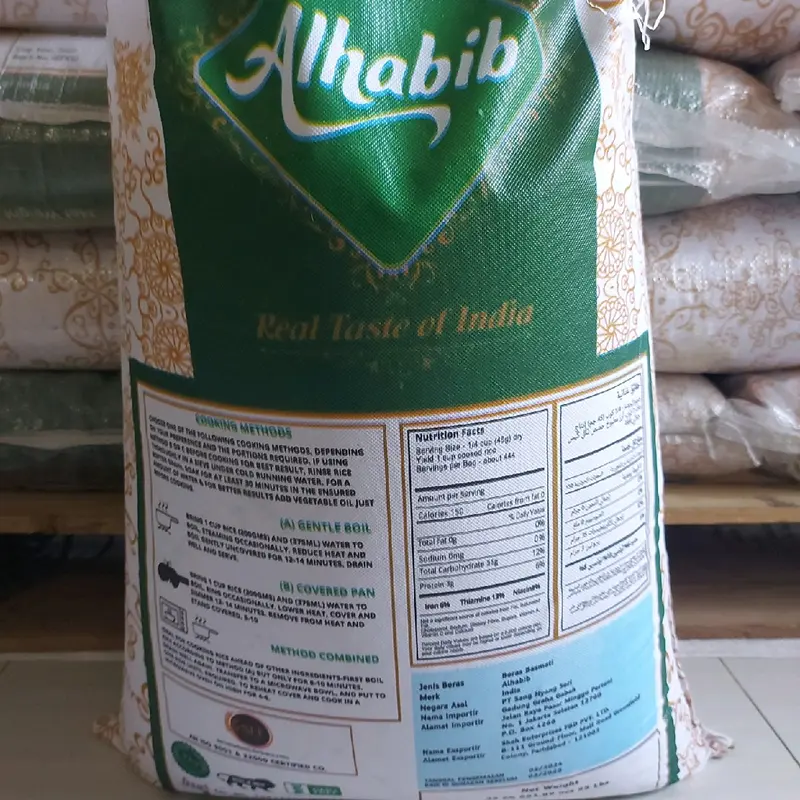 BERAS BASMATI ALHABIB DARI INDIA, 1kg repak Rice 4