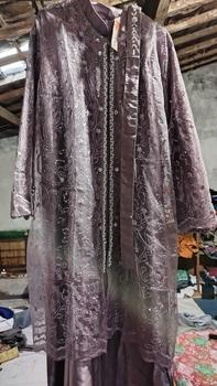 Product Review of Julissa Dress Free Outer Brokat Tille Mutiara Rompi Kondangan Gamis Pesta Polos from A**a 2