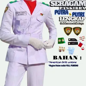 Seragam PASKIBRA Putra & Putri Lengkap\ Baju PASKIBRA putra dan putri\ Baju PDU PASKIBRAKA Lengkap\ Setelan PAKIBRA putra & putri