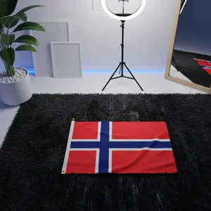 Bendera Norwegia | Poster Kain | Hiasan Dinding