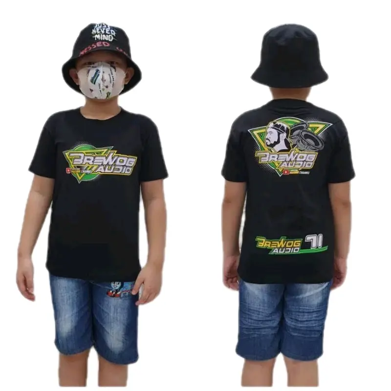 Kaos brewog audio masbre size anak kids